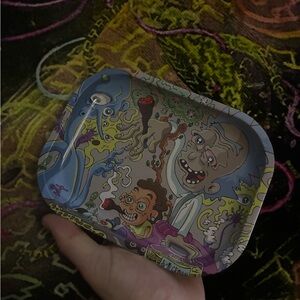 Tripped out Rick and Morty Rolling Tray